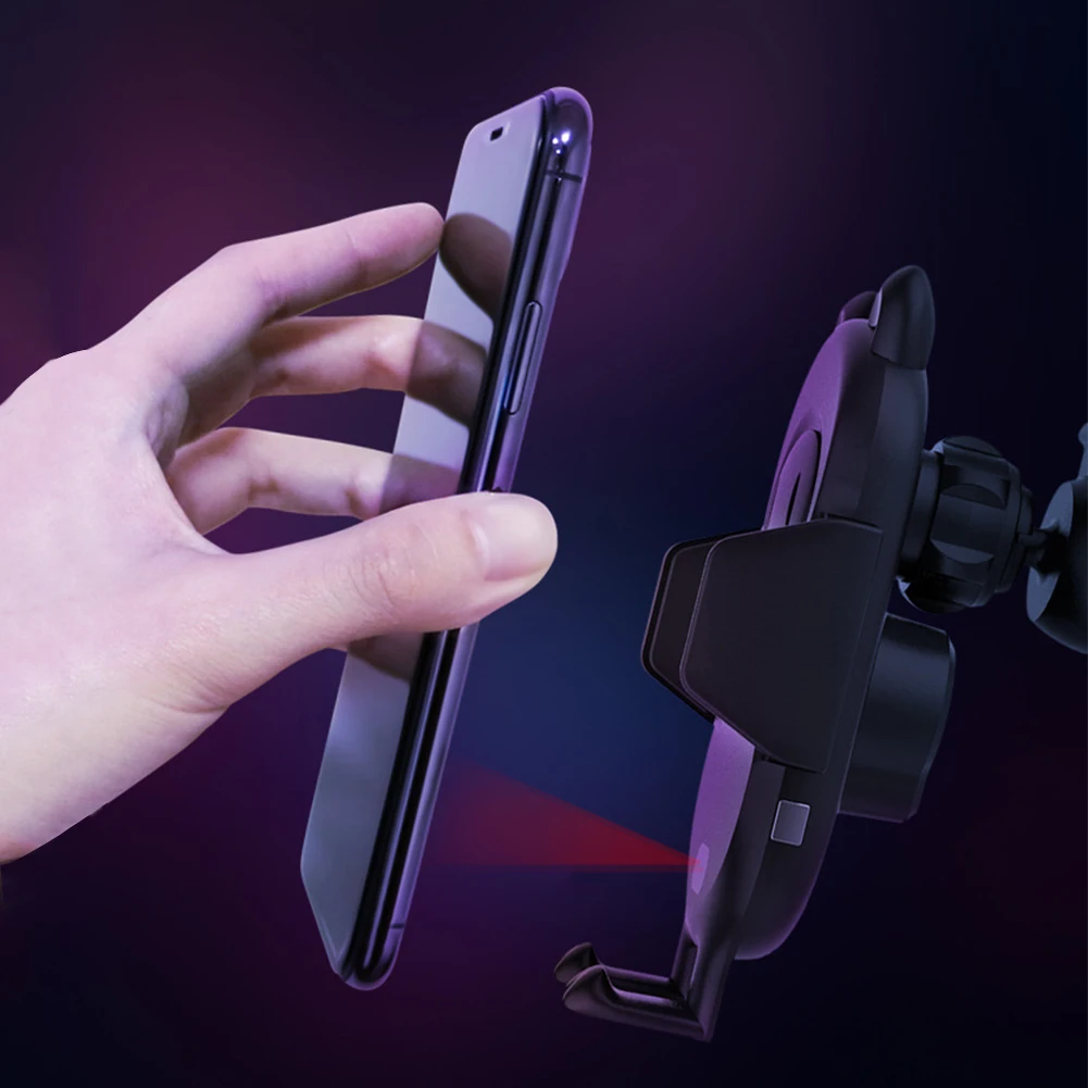 Беспроводное зарядное устройство автомобильное крепление для iPhone Xs Max Xr X Samsung S10 S9