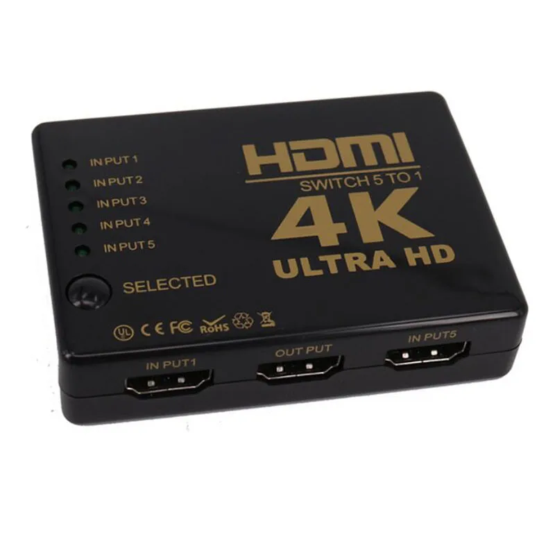 

4K HD Video HDMI Switcher 5 in 1 out with remote control