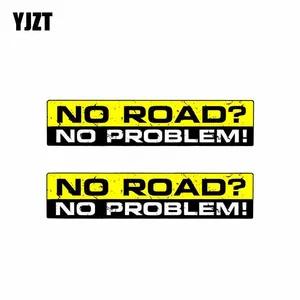 Креативные предупреждающие наклейки YJZT, 2 шт., 15 см х 3 см, ПВХ, 12-0310