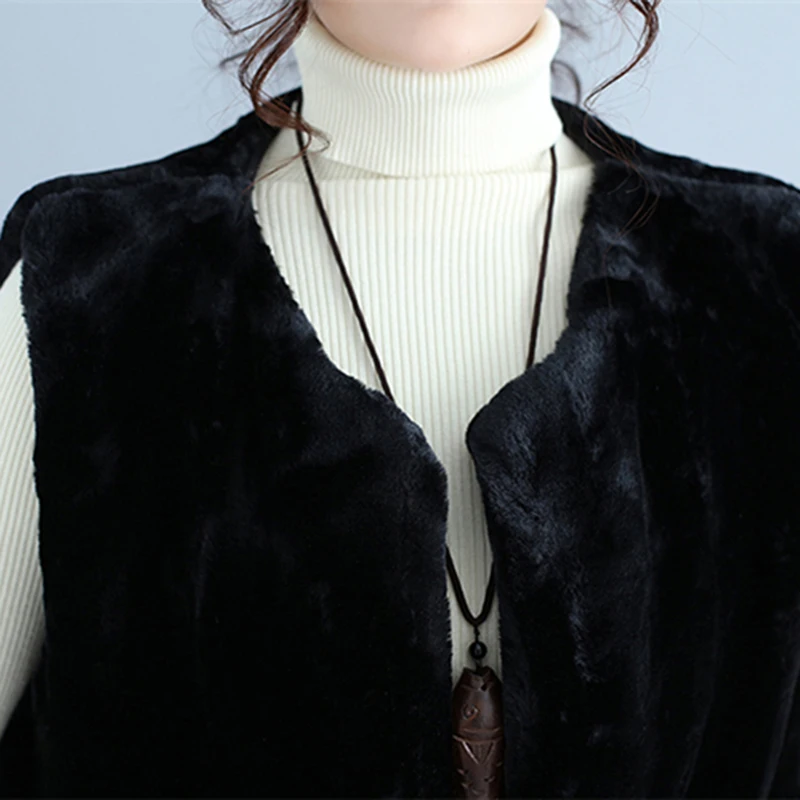 Зимний жилет куртки для женщин модное элегантное пальто без рукавов с карманами