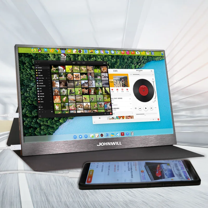 Новый 15 6-дюймовый 2 Type-C USB-C сенсорный экран 1920*1080 портативный монитор HDMI порт для