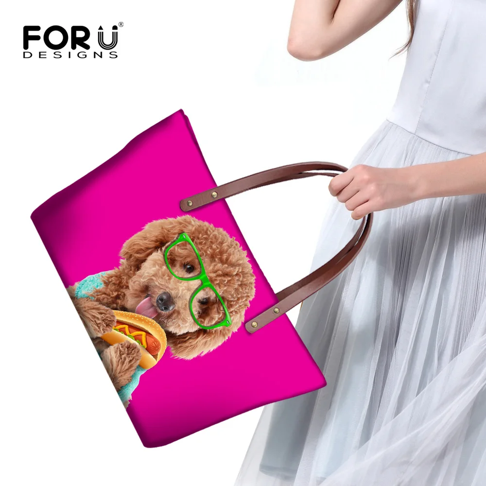 Милая 3D сумка с принтом собаки для женщин высокое качество женские сумки верхней