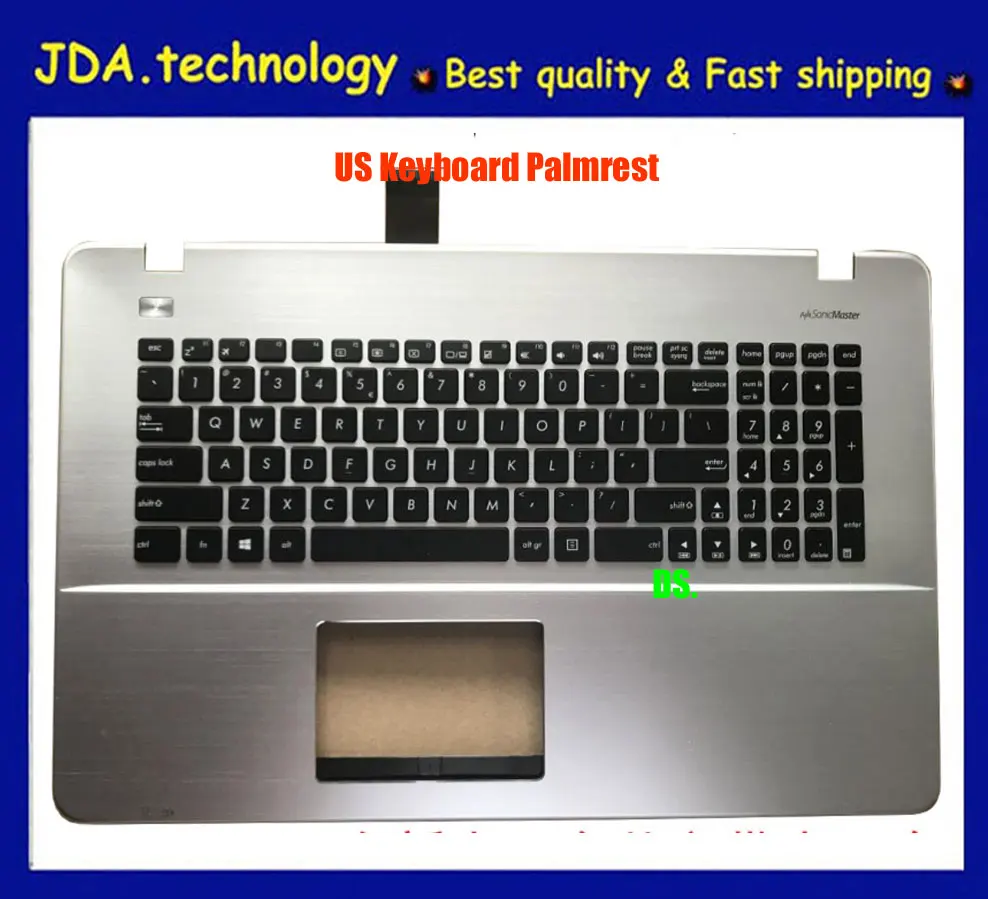 MEIARROW New/Orig Upper shell For ASUS A751 X751LD K751L X751 R752 US keyboard upper cover Palmrest Silver | Компьютеры и офис