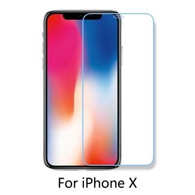 For iphone X 9H 2.5D HD закаленное стекло для iphone 6 6s plus 7 7 plus 5S se 8 8 plus x стекло iphone 7 8 x защита экрана iphone 7 8 X стекло - Цвет: For iphone X