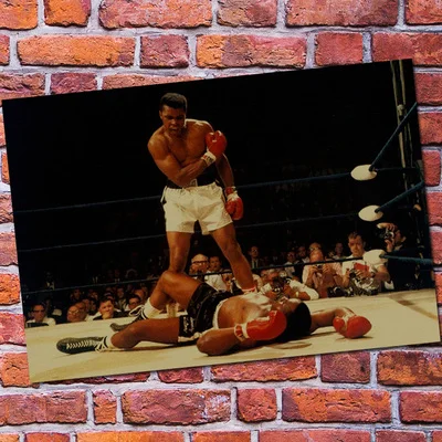"Muhammad Ali" Винтажный Ретро плакат, крафт-бумага бумажные постеры для бара кафе украшение интерьера картина постер фильма - Цвет: Оранжевый