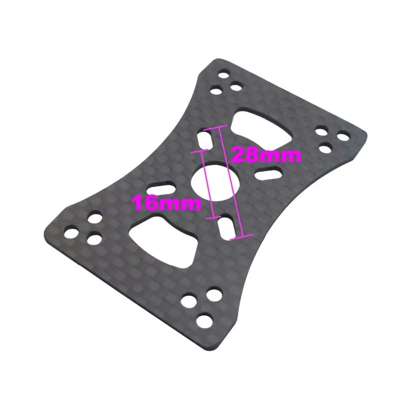 Набор держателей для двигателя из углеродного волокна 3K зажим трубки 16 мм 22 25