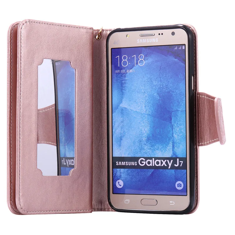 Nephy роскошный Флип кожаный чехол для телефона samsung galaxy J7 Neo Nxt Core J5 Prime J3 Pro A3 A5 duos чехол