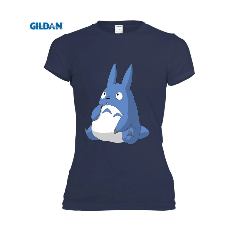 Тема короткий рукав женщин печатных totoros панк женский Футболки девушка 2017