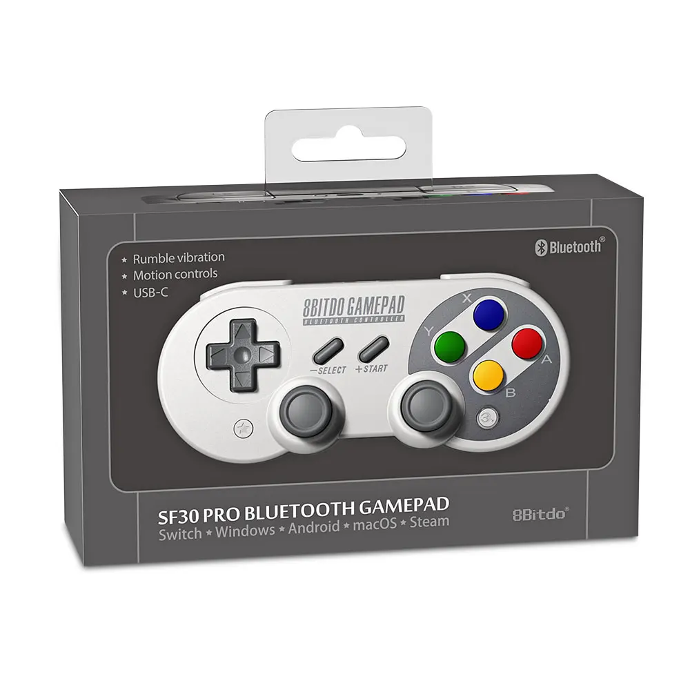 8Bitdo SF30 Pro геймпад джойстик для nintendo Switch Windows Mac OS Android гул вибрации движения