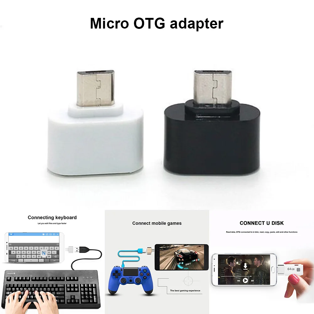 Мини микро USB штекер гнездо OTG адаптер конвертер для Huawei Xiaomi Android смартфона