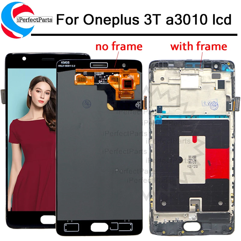 5 &quotдля Oneplus 3 T ЖК дисплей аксессуары для замены One plus A3010 A3000 three|lcd screen display|lcd digitizerlcd