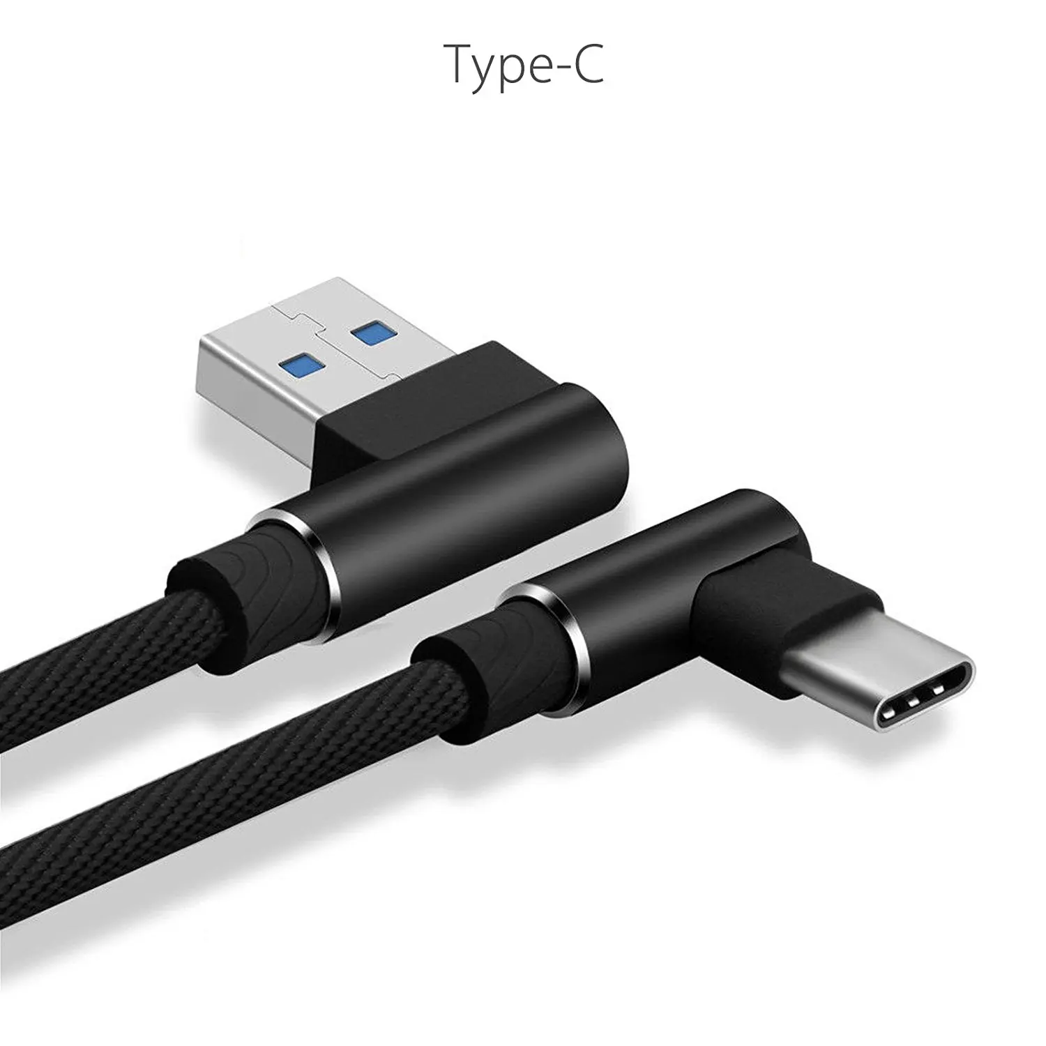 90 градусов USB type C кабель для быстрой зарядки провод huawei honor 10 P30 p20 lite pro Xiaomi mi a2 9 8