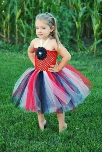 Разноцветные вязаные платья-пачки для маленьких девочек детские многослойные