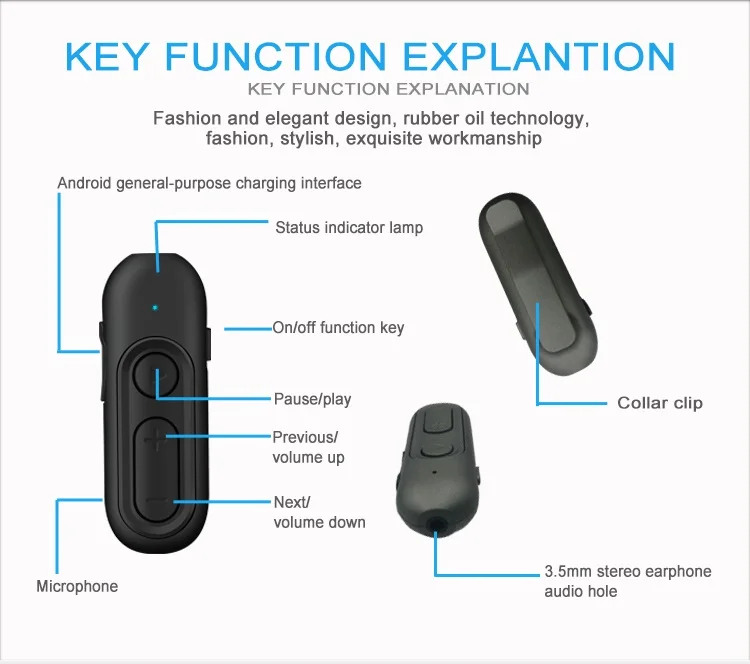 GDLYL, Bluetooth наушники, беспроводные наушники, Спортивная гарнитура с микрофоном, 3,5 мм, Aux, для телефона, автомобиля, Bluetooth, аудио