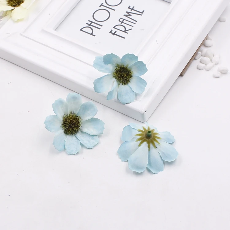 10 шт. 4 см Искусственный цветок маргаритки головы еда фотографии реквизит DIY