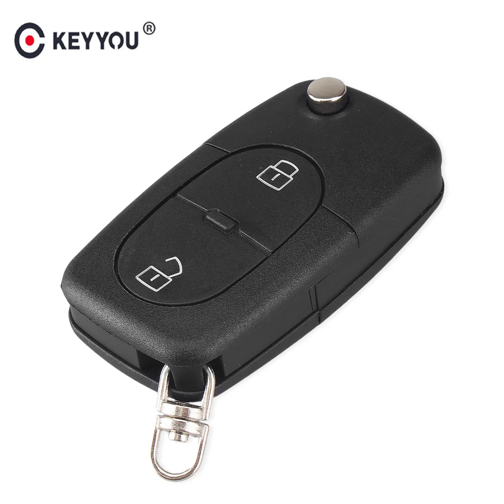 Складной чехол для дистанционного ключа KEYYOU 10 шт./лот 2BTN Audi A2 A3 A4 A6 A8 TT|Ключ от авто|