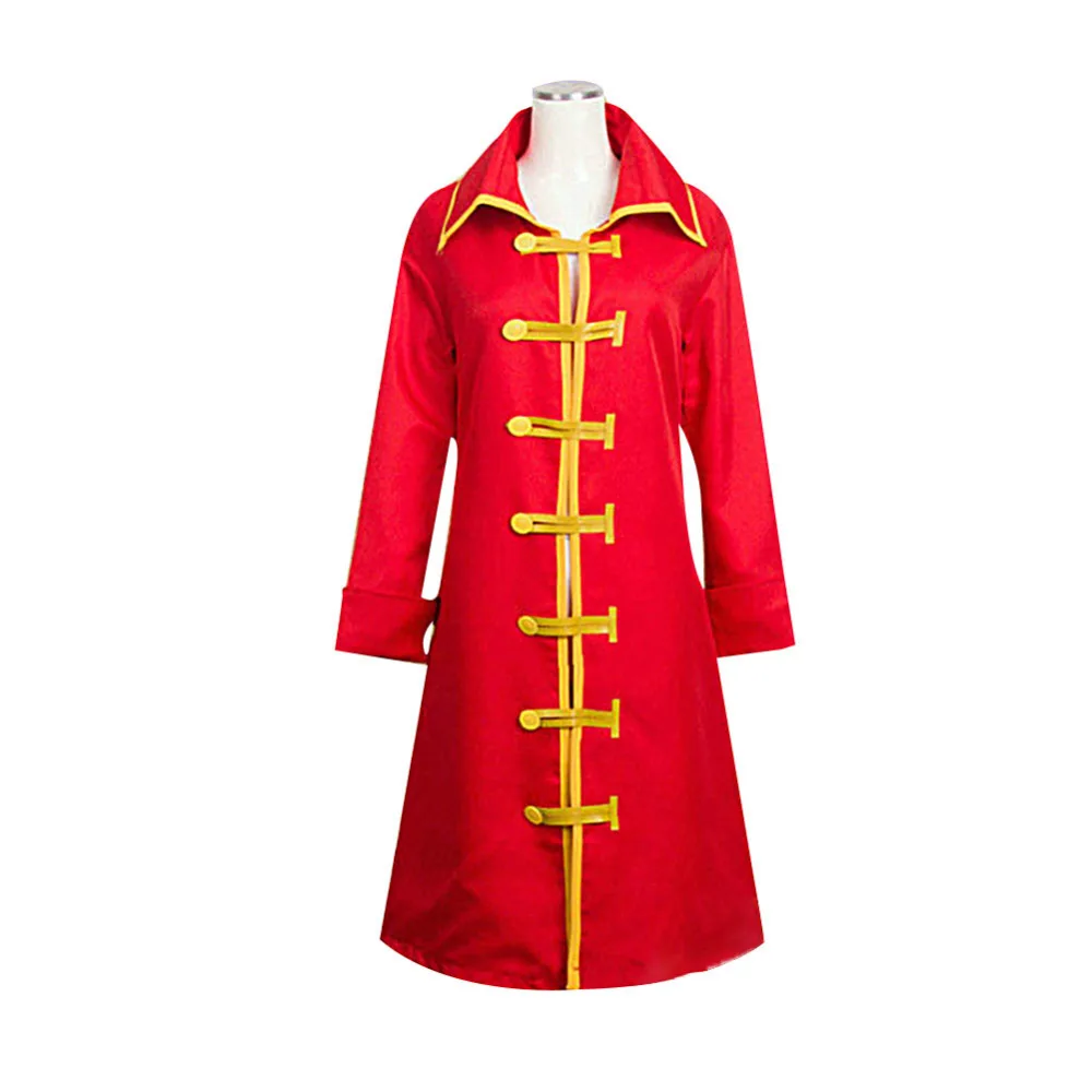 One Piece Cosplay New World Monkey D. Luffy Косплей красное пальто костюм куртка красная накидка