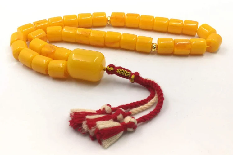 Большие размеры Tasbih 33 66 99 бусины из смолы Ambers цвет хлопок кисточки Высокое качество Смола мужской ислам браслеты мусульманские четки