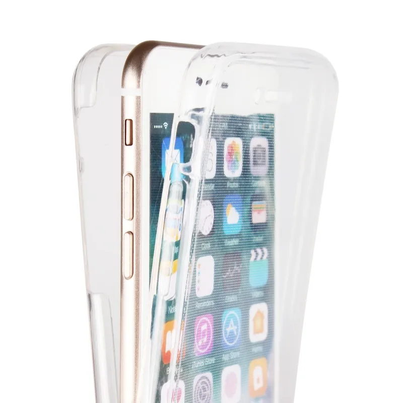 360 Полный протектор чехол для Apple iPhone 7 plus Чехлы кремния основа Coque Etui Capinhas Carcasa hoesjes