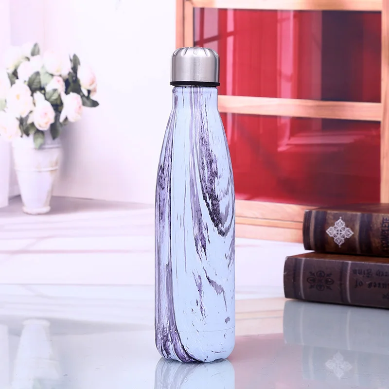 Творческий свободная вода bpa бутылки изотермическая чашка Нержавеющая сталь пива Чай Кофе термос Портативный путешествия спортивные бутылки для воды