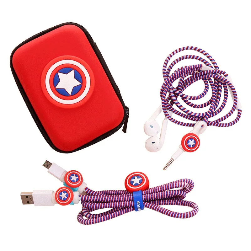 8 for Android 3 в 1 для телефона Android usb кабель для зарядки наушников протектор для сматывания кабеля тпу спиральный шнур протектор с футляр для наушников сумка - Цвет: 8 for Android