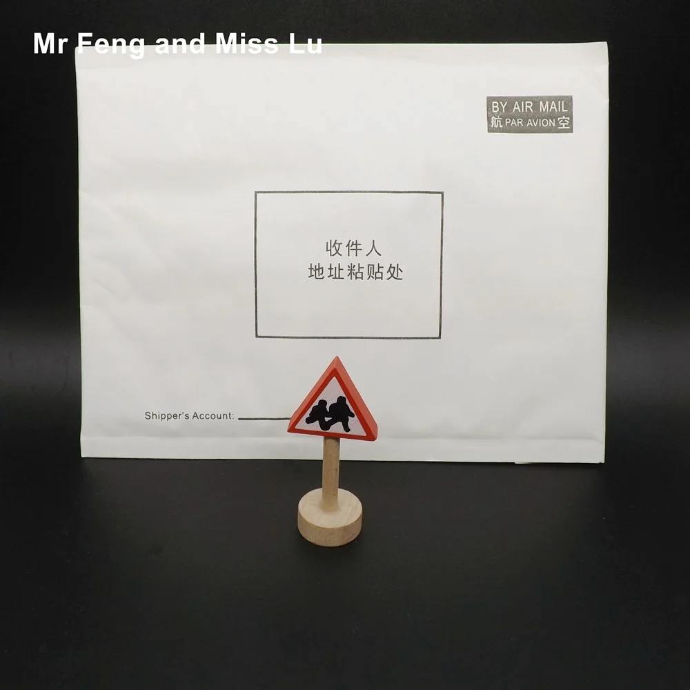 Предупреждение пешеход деревянная игрушка детский дорожный знак обучение