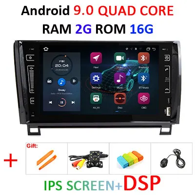 " ips экран Android 9,0 4G 64G 2 DIN Автомобильный gps для TOYOTA Sequoia Tundra нет dvd-плеер Радио Стерео навигационный приемник - Цвет: 9.0 2G 16G IPS DSP