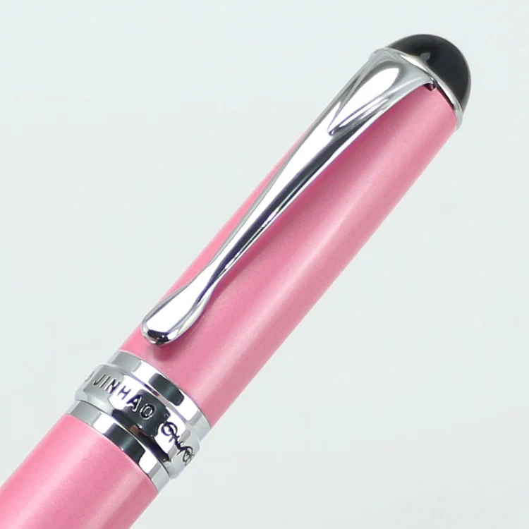 Ручка роллер JINHAO 750 розового и серебристого цвета Высококачественная Роскошная