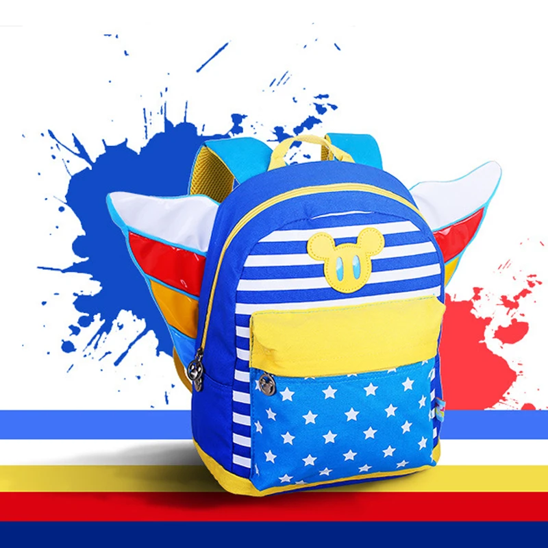 2018 Дисней Дети мультфильм рюкзак Ангел Дизайн детские школьные сумки милый цвет