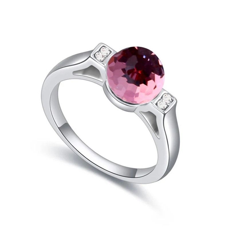 Женские свадебные кольца с кристаллами Swarovski ювелирные изделия из 100%