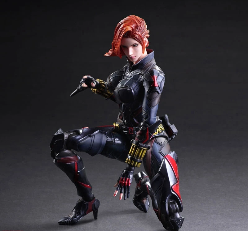 Play Arts Kai Черная Вдова супергерой Наташа романтическая па 27 см ПВХ фигурка кукла