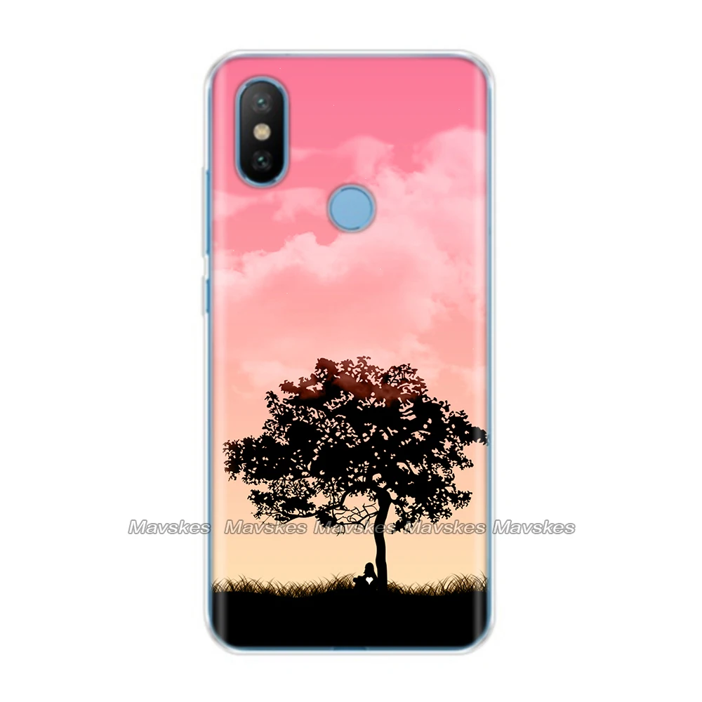 1 Силиконовый чехол для Xiaomi mi A2 Lite, чехол с полной защитой, мягкая задняя крышка из ТПУ для Xio mi A2 Funda A 2 LITE, чехол для телефона s Coque - Цвет: 1