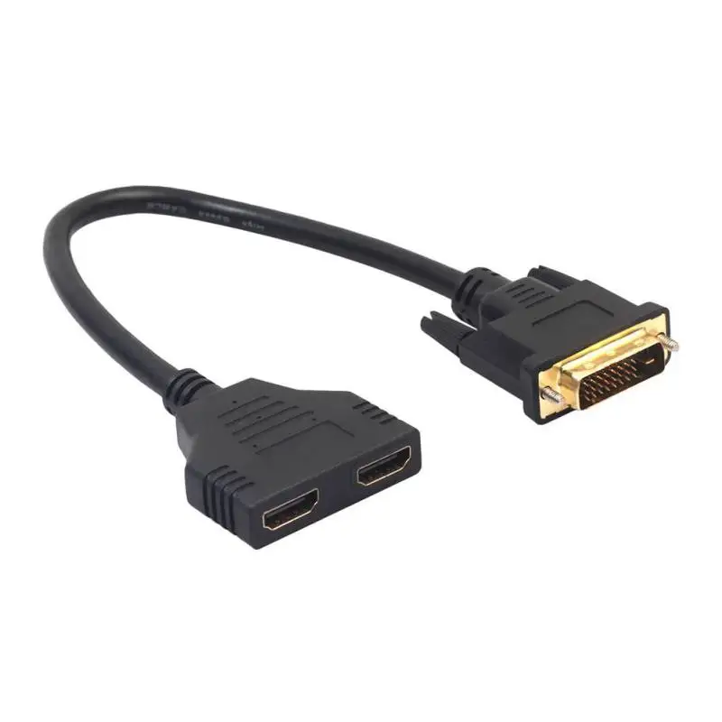 1080P DVI D 24 + 1 папа к HDMI * 2 Женский Кабель адаптер двунаправленный