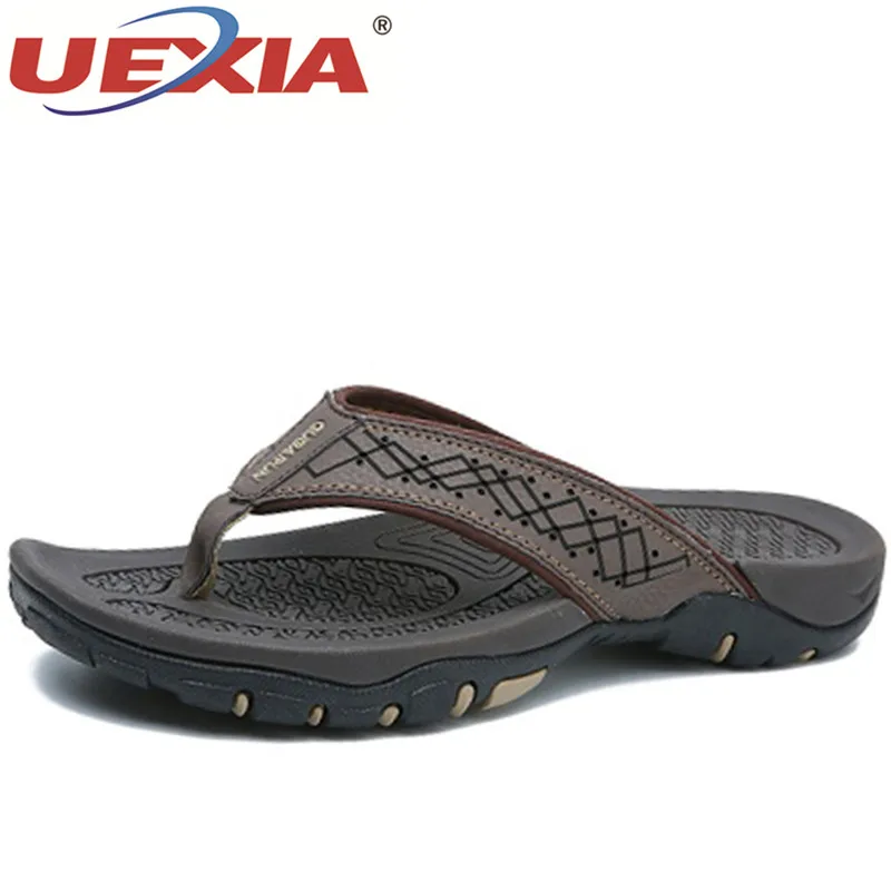 UEXIA 2018 Brand Slippers Men Indoor House Home Outdoor Beach Flip Flops Flats Shoes Summer Slides Slipper | Обувь
