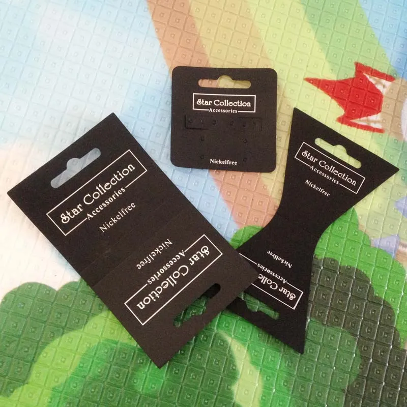 Черный цвет карта браслет серьги индивидуальный Серебряный логотип на карту 10000