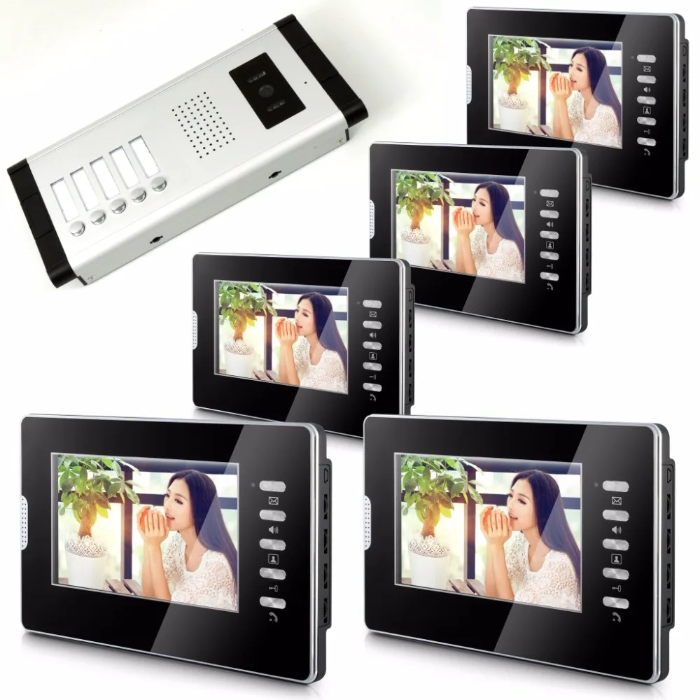

7 Inch Color LCD Monitor Wired Intercom Video Door Phone