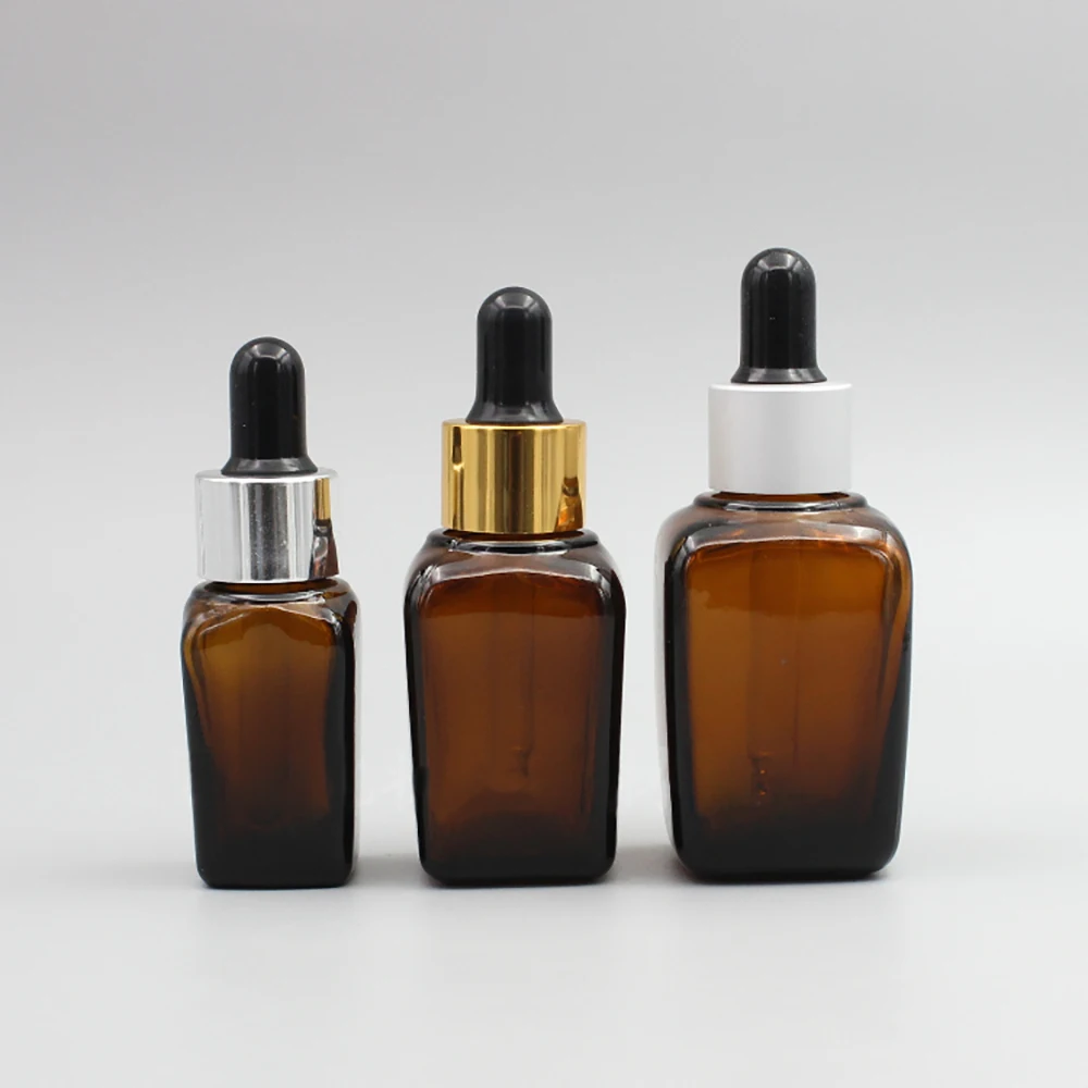 Facial Serum Empty Essential Oil Bottle, Amber 20ml Glass Dropper Bottle