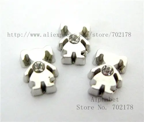 Mix Boy and Girl with Clear Rhinestone 10pcs floating locket memory charms for Christmas gift | Украшения и аксессуары