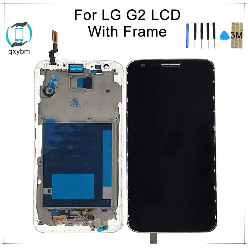 5 2 &quotдля LG G2 D800 D801 D802 D805 D803 VS980 F320 LS980 ЖК дисплей с кодирующий преобразователь