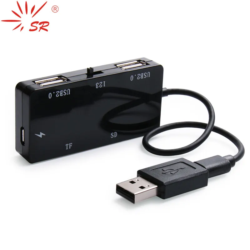 

Умный USB-концентратор SR 2017 для зарядки SD, TF, кардридер с адаптером для смартфона и планшета