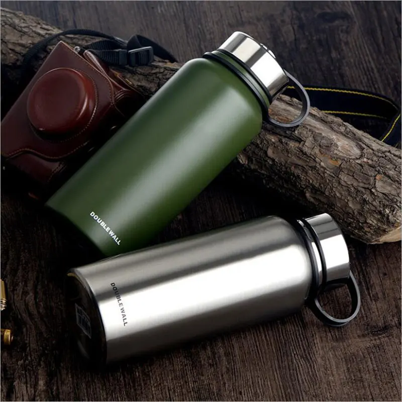 800ML High Quality Stainless Steel Vacuum Flask Thermal Cup Coffee Thermos Mug Water Bottle Sports with Handle Hot Sale | Дом и сад