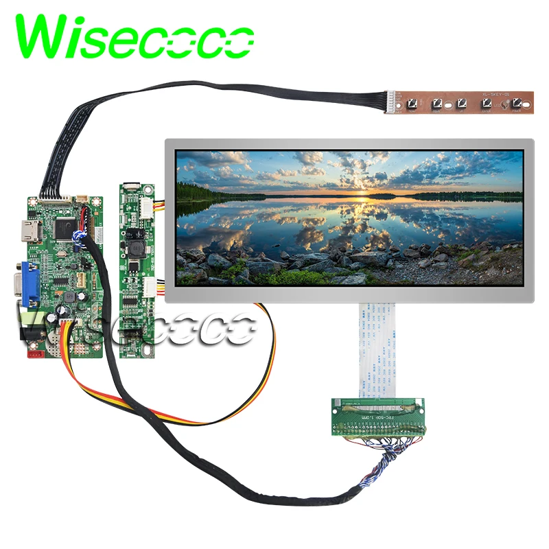 ЖК-экран 10,3 дюйма 1920x720 HSD103KPW2 A10 TFT с платой контроллера VGA для замены дисплея автомобиля
