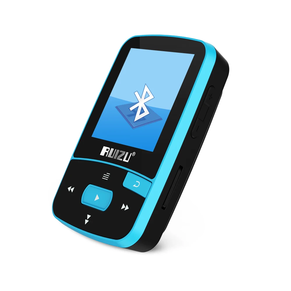 RUIZU X50 Спортивный Bluetooth MP3 плеер 8 ГБ мини зажим с экраном поддержка FM запись