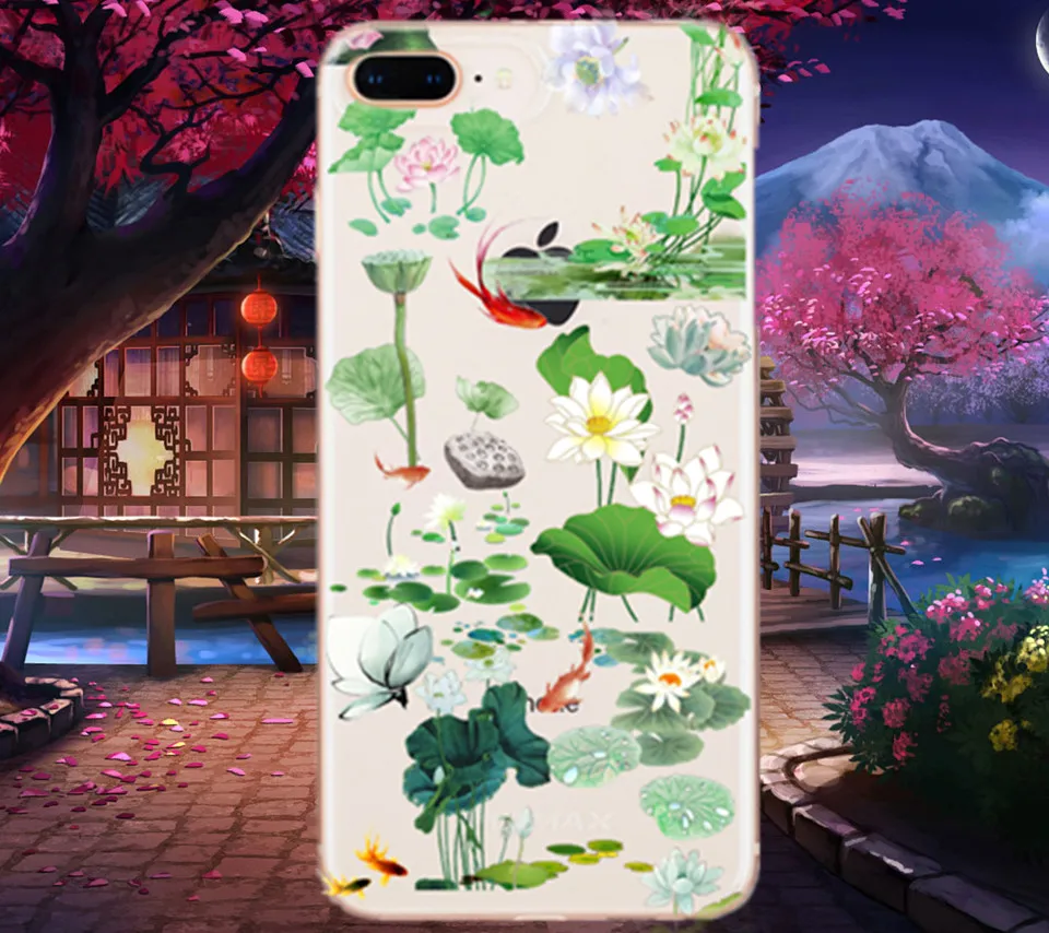 MPCQC popular fruit Soft TPU Transparent Silicon Phone Case for iphone X 7 8 6 6s plus romantic Floral Back Cover cases |