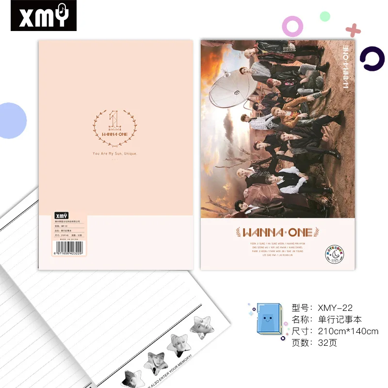 1 шт. KPOP Blackpink TXT STRAYKIDS SEVENTEEN TWICE GOT7 мини дневник записная книжка канцелярские принадлежности памятки принадлежности для ноутбуков вентилятор подарок