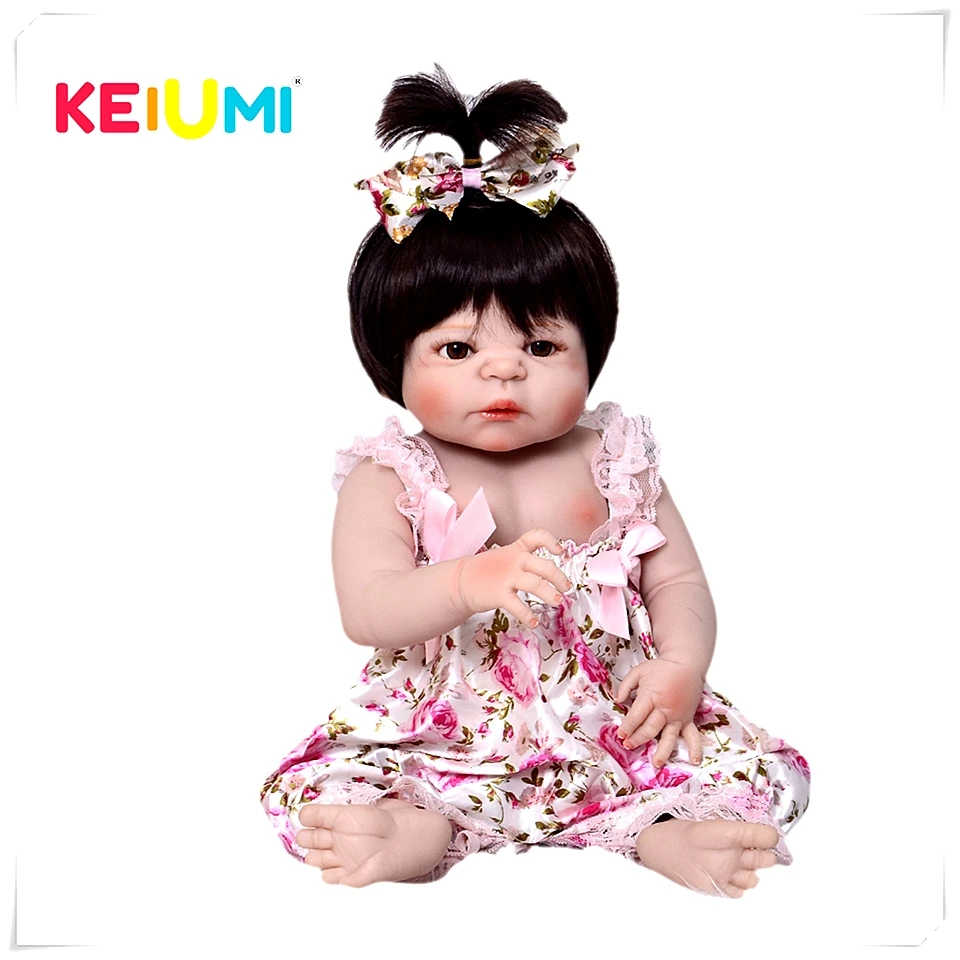 KEIUMI 19 дюймов реалистичные куклы Новорожденные для девочек силиконовые виниловые