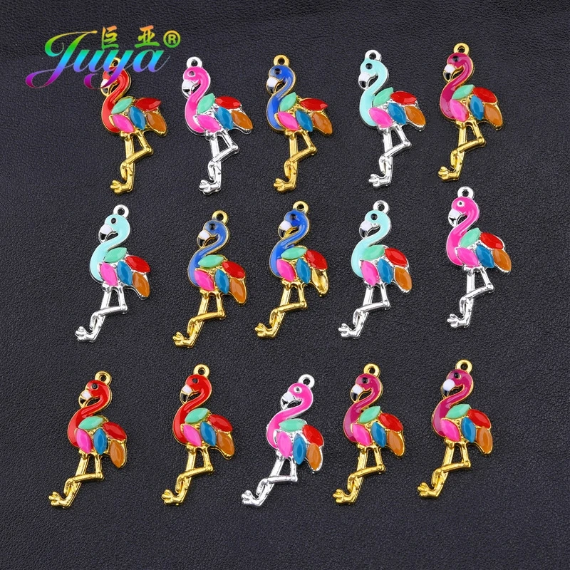 Эмалированные Подвески Juya ручной работы сделай сам красочные животные из смолы