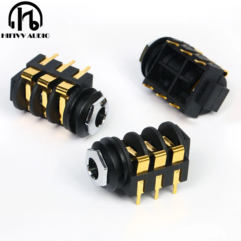 

Разъемы для наушников 6.35 мм золотистые 2 шт