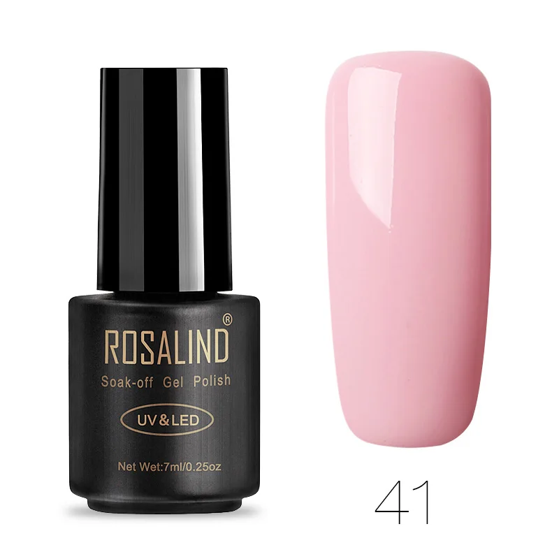 41 ROSALIND набор гель-лаков для ногтей 58 Vernis полуперманентный УФ 7 мл маникюр Дизайн ногтей для гель гибрид исчезает поли гель лак - Цвет: 41