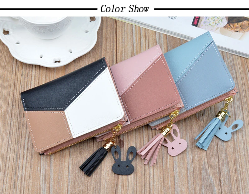 Mini Patchwork Womens Small Wallet Female Purse Luxury Leather Lady Wallets Bags and Purses Women Purses Ladies Wallets Cute Bag